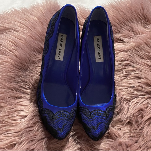 Blue & Black Heels - Picture 2 of 3